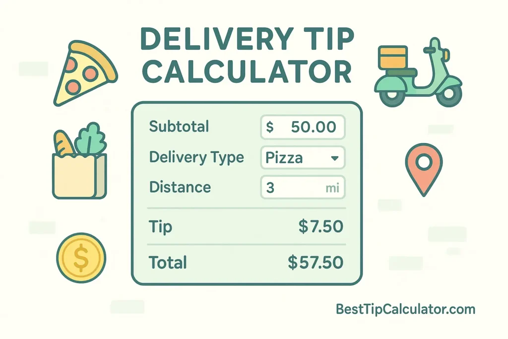 delivery tip calculator