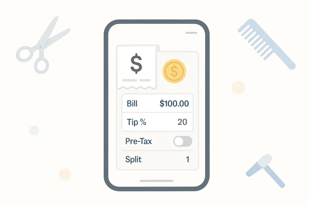 hairdresser tip calculator
